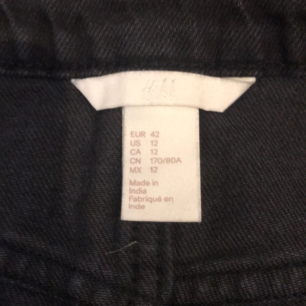 NWT H&M Black Denim Skirt - Picture 2 of 3